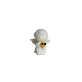 *RIBASSO PUTTO CON CUORE ORO INGINOCCHIATO h.8cm