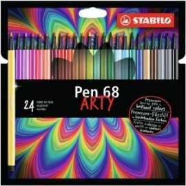 PENNARELLO DISEGNO PEN 68  ARTY LINE  24 colori (20+4 fluo)