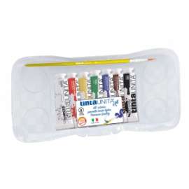 COLORI TEMPERA tintaUNITA Tubo 12ml Scatola 7 COLORI .60626