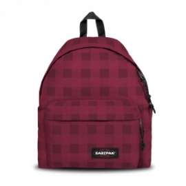EASTPAK - ZAINO PADDED Pak-R CLASSIC CHECKER BURGUNDY