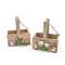 Pasqua CESTINO LEGNO DECORATO cm 14x8x16