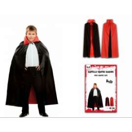 Halloween MANTELLO VAMPIRO ROSSO NERO BAMBINO