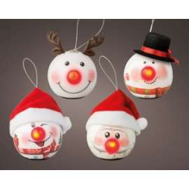 Addobbo Natale SFERA ASSORTITE C/LED diam.6,5cm