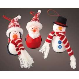 Addobbo Natale SOGGETTI C/LED diam.5,5cm