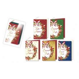 Chiudipacco Natale 8,5x13,5cm SOGGETTI ASSORTITI