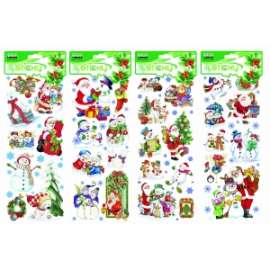 Sticker Natale SOGGETTI ASSORTITI 