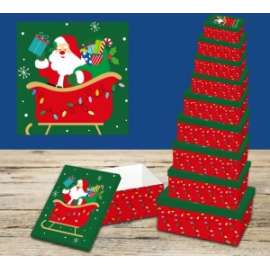 Scatole Regalo  SANTA CLAUS set 10pz