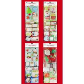 Chiudipacco Natale SOGGETTI ADESIVI (42 etichette)