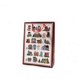 Shopper Natale FANTASIA CHRISTMAS 32x10,5x44,5cm cONF.12PZ