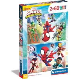 Giochi PUZZLE - 2x60 - SPIDY AND FRIENDS