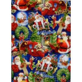 Carta Regalo Natale 70x100 FANTASIA  408C BABBO NATALE conf.10fg