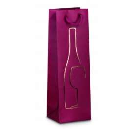 Shopper Natale Bottiglia 12x37x9 FANTASIA conf.10pz
