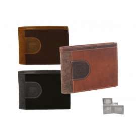 PORTAFOGLIO UOMO PELLE NE/TM/TABACCO