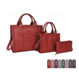 SET BORSE DONNA BAULETTO C/PORTAFOGLI 3pz