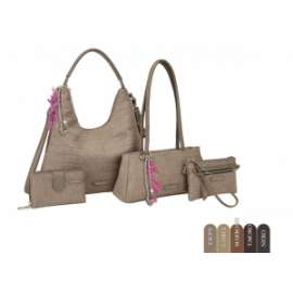 BORSA DONNA SET 4pz COLORI ASSORTITI