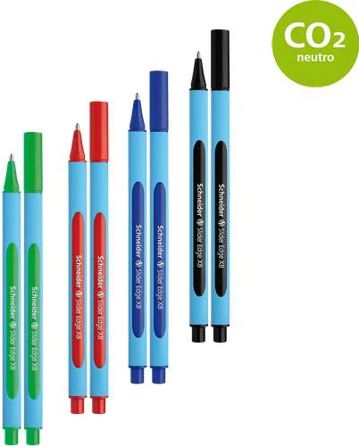 Penne A Sfera Schneider Slider Basic XB – Punta Extra Larga 1.4mm, Inchiostro Nero (10 Pezzi)