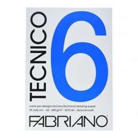 ALBUM FABRIANO TECNICO 6 29,7x42 20fg L/R  220gr. LISCIO