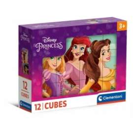 Giochi PUZZLE - CUBI 12 DISNEY PRINCESS