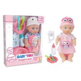 Giochi BABY TEO BEBE' CON SET PAPPA E VASINO