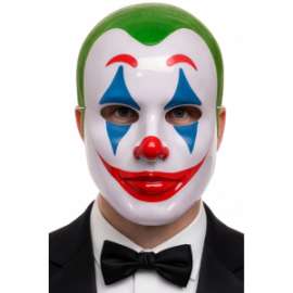Halloween MASCHERA CLOWN IN PLASTICA