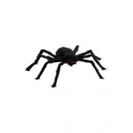 Halloween RAGNO NERO PELOSO diam.50cm