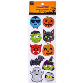 Halloween STICKERS CON STRASS h.30x10cm
