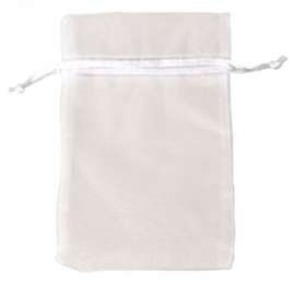 SACCHETTO ORGANZA 10x15 C/TIRANTE COL. BIANCO