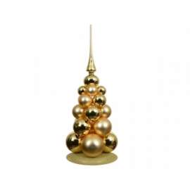 ADDOBBO DA  APPOGGIO C/SFERE ORO Diam 4cm