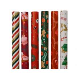 Carta Regalo Natale ROTOLI FANTASIE ASSORTITE 70x200cm