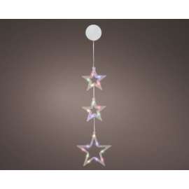 STELLE DA  APPENDERE C/MICRO LUCI h.42cm