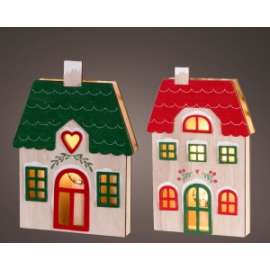 Villaggio Natale CASETTE ASSORTITE h.22cm
