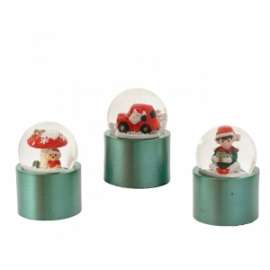 SFERE ACQUA SOGGETTI ASSORTITI C/BASE VERDE