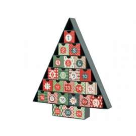 Calendario Avvento ALBERO MULTICOLORE h.32cm
