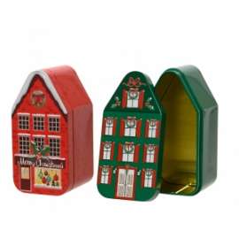 SCATOLETTE  IN METALLO A CASETTA h6cm