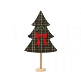 ALBERO SCOZZESE C/BASE IN LEGNO  h.57cm