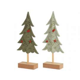 ALBERO  C/BASE IN LEGNO  h.25cm