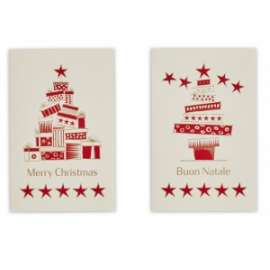 Biglietti Natale 9x14cm FANTASIA C/BUSTA 50pz