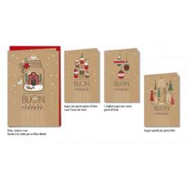Biglietti Natale FANTASIA conf.12pz