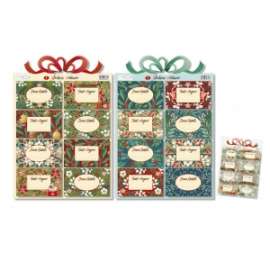 Segnapacco Natale Adesivi SOGGETTI ASSORTITI (16 etichette)