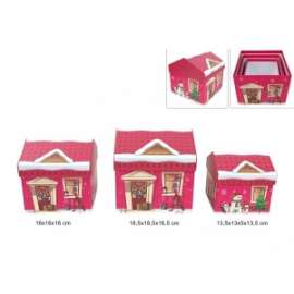 Scatole Natale CASE Set 3pz .47639