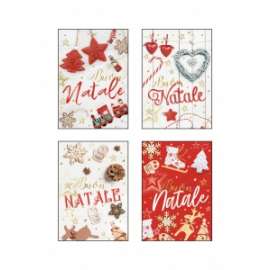 Chiudipacco Natale FANTASIE ASSORTITE coonf.100pz