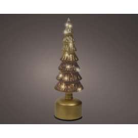 ALBERO VERDE DECORATIVO h.33cm C/LUCI