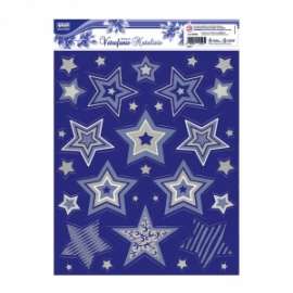 Vetrofanie Natale STELLE IRIDESCENTI