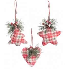 Addobbo Albero DECORAZIONI SCOTTISH ASSORTITE SMALL