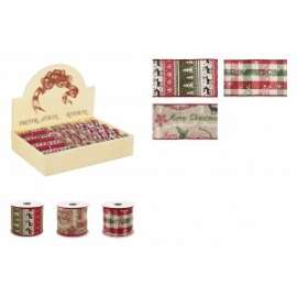 NASTRO NATALE FANTASIE ASSORTITE 3mt