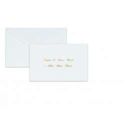 Biglietti Natale 9x14cm T.UNITA col.BIANCO C/BUSTA E TESTO ORO 100pz