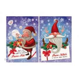 Biglietti Natale SANTA CLAUS conf.12pz