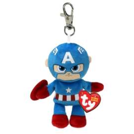 Peluche BEANIE CLIP - CAPTAIN AMERICA