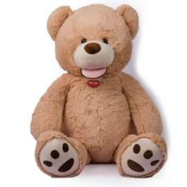 Peluche ORSO BEUGE ZAMPE RICAMATA 100cm